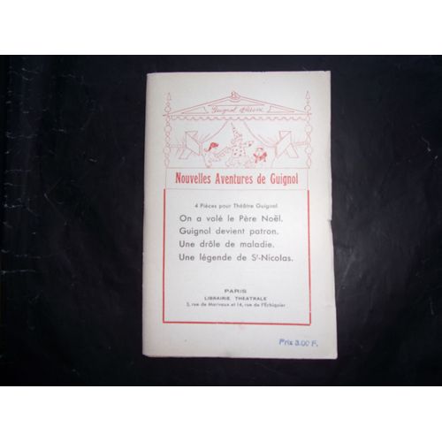 Nouvelles Aventures De Guignol - 4 Pieces Pour Theatre Guignol -