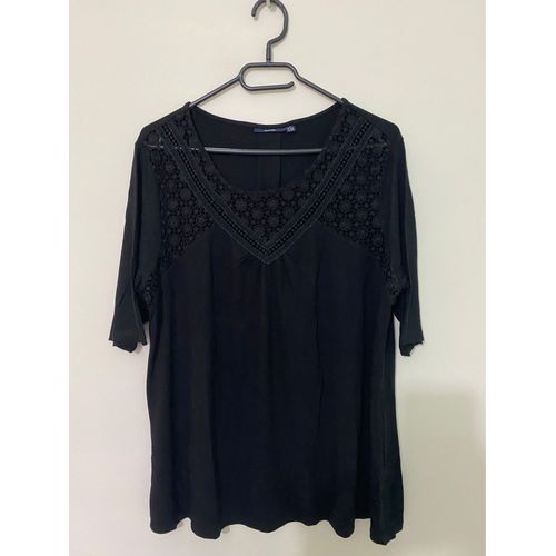 Blouse Noire Kiabi Taille Xl-46/48