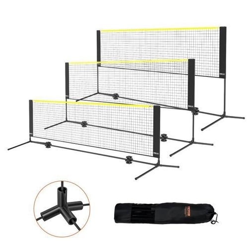 Filet De Badminton-Vevor-3,02 M, Filet Pliable De Volley-Ball Réglable En Hauteur-Pour Les Jeux Intérieur Et Extérieur De L'enfant