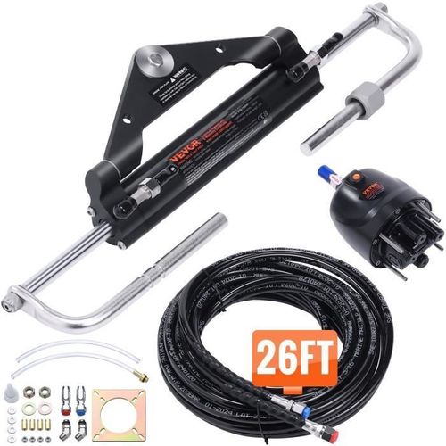 Direction Hydraulique Marine - Vevor - Kit De Direction Hydraulique Pour Bateau Hors-Bord Marine 150hp Hors-Bord