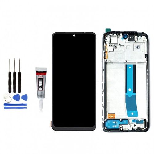 Ecran Complete De Remplacement Pour Xiaomi Redmi Note 11 2201117 Gris Bleue +Kit