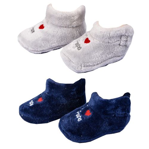 Chaussons Bébé Cocooning Fantaisie Pack De 2 Paires 0786 Boys