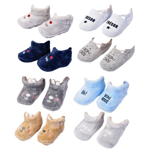 Chaussons Bébé Cocooning Fantaisie Pack De 3 Paires Surprise Boys