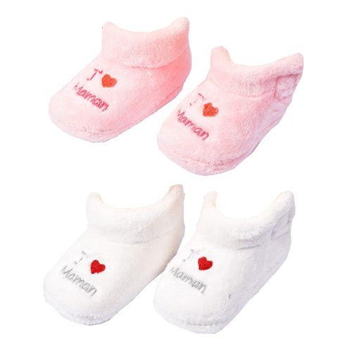 Chaussons Bébé Cocooning Fantaisie Pack De 2 Paires 0786 Girls
