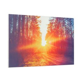 Klarstein Wonderwall Air Art Infinite - Radiateur Infrarouge Design, Panneau Chauffant Électrique,Silencieux,Montage Mural,Sans Cadre, Openwindow Detection,580w, 11m², 90x60 Cm - Chemin De Forêt
