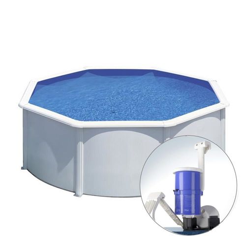 Kit piscine hors sol wet acier blanc ronde Ø320 cm x h.122 cm