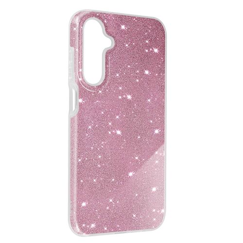 Coque Pour Samsung Galaxy A25 5g Paillette Silicone Semi Rigide Fin Rose
