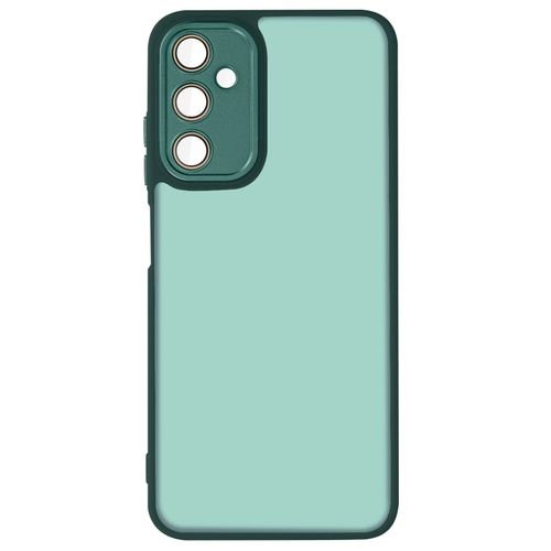 Coque Pour Samsung Galaxy A25 5g Dos Rigide Fumé Bloc Caméra Protégé Vert Foncé