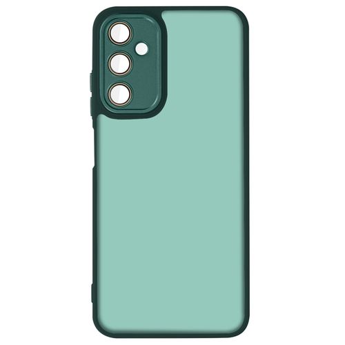 Coque Pour Samsung Galaxy A05s Dos Rigide Fumé Bloc Caméra Protégé Vert Foncé