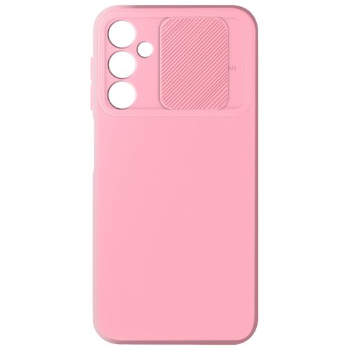 Coque Pour Samsung Galaxy A25 5g Silicone Cache Caméra Coulissant Rose Poudré