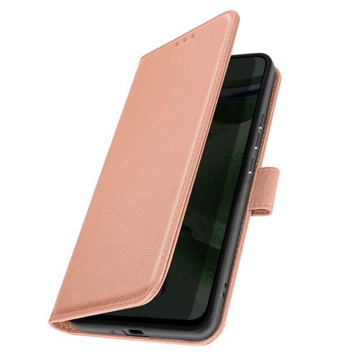 Étui Pour Xiaomi Redmi 9c / 9c Nfc / 10a Portefeuille Et Support Vidéo Rose Champagne