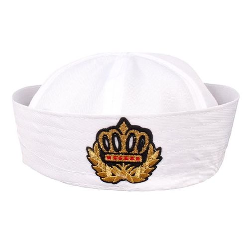 Chapeau De Capitaine De Marin Unisexe, Casquette De Marin De La Marine, Chapeau De Cosplay De Yacht, Accessoire De Costume De Fête, Étiquette De Couronne