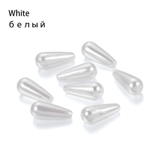Imitation De Perles En Forme De Goutte D'eau, Rondes, En Plastique Abs, Pour Bricolage, Boucle D'oreille, Pendentif, Résultats De Bijoux, Fournitures De Fabrication, 100 Pièces/Lot