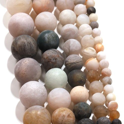 Perles Rondes Cornaline Agates, Lot De 4/6/8/10mm, Feuille Mate, Pierre Pour Bricolage, Bracelet, Fabrication De Bijoux, Fournitures