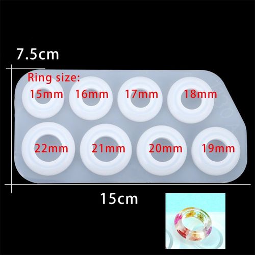 Anneaux De Taille Mixte En Résine Époxy, Moules En Silicone Uv, Moulage Artisanal, Pendentifs Pour Bricolage, Fournitures Pour La Fabrication De Bijoux