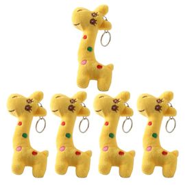 NEWEI Porte-clés Girafe Mignon En Acier Inoxydable Pour Femmes Et Filles, Couples Argent