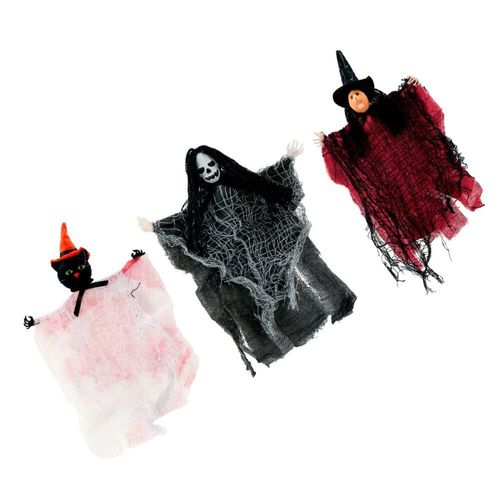 Breloque Fantôme En Tissu Suspendu, 3 Pièces, Pendentif Fantôme, Ornements Effrayants