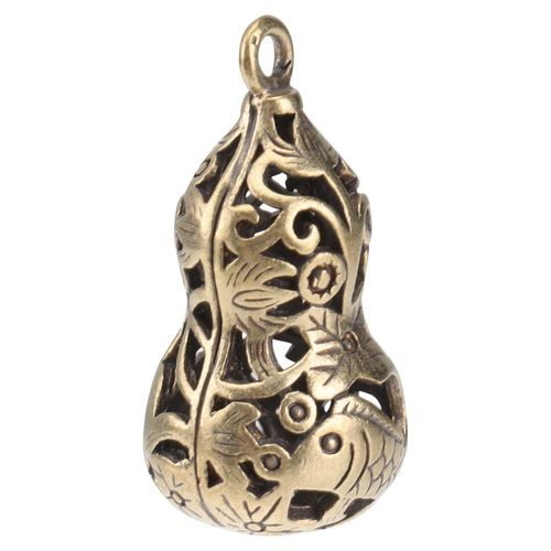 Pendentifs En Laiton Pour Clé De Voiture, 5 Pièces, Pendentifs Rétro En Forme De Gourde Creuse Pour Clé De Voiture