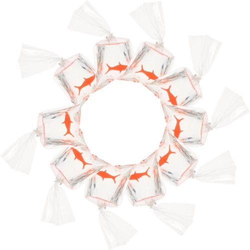 Breloques Poisson Rouge En Résine Transparente, Petit Poisson Dans Un Sac, Bijoux Pendentif Bricolage 10 Pièces