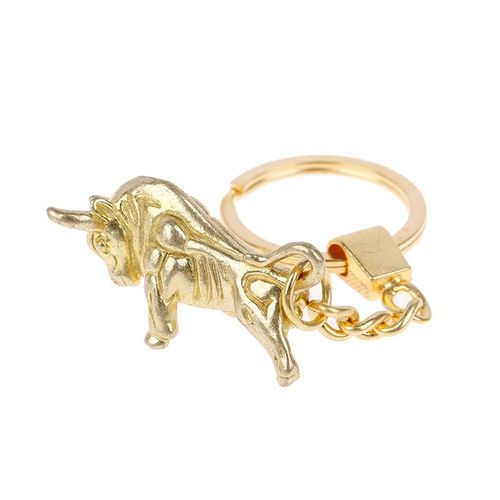 Porte Clés Vintage En Cuivre, Pendentif De Taureau Porte Bonheur, Breloque Feng Shui Chinois, Décoration De Bijoux Suspendus