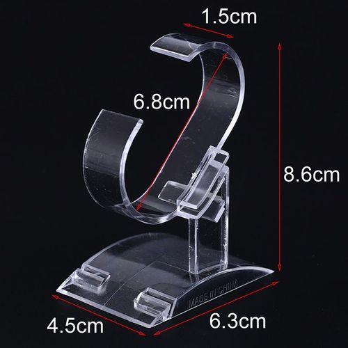 Support De Présentoir De Montre En Acrylique Transparent, Outil De Support De Montre Bracelet En Plastique Transparent