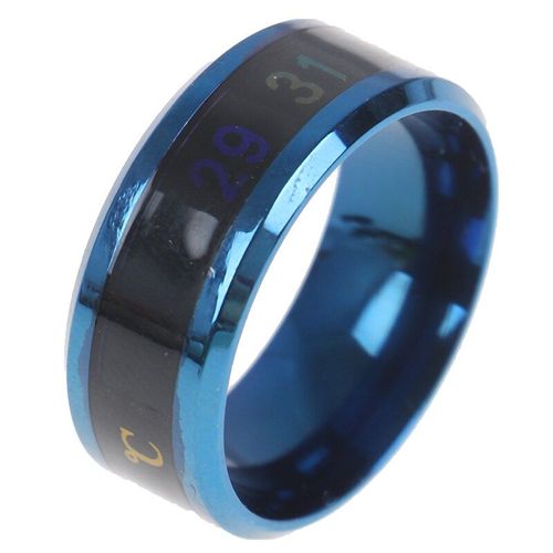 Bague Étanche En Titane Et Acier, Bijoux D'humeur, Émotion, Sentiment, Intelligente, Sensible À La Température, Pour Femmes Et Hommes