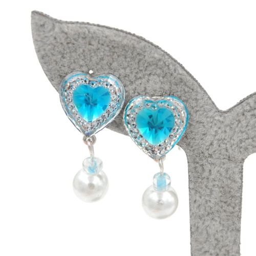 1 Paire Mignon Bébé Fille Boucles D'oreilles Enfants Oreille Pince Pas Piercing Boucles D'oreilles Imitation Perle Boucles D'oreilles Bijoux Enfants Cristal Bijoux