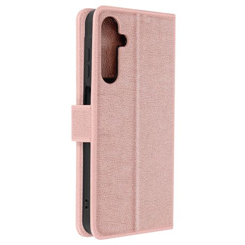 Étui Pour Samsung Galaxy A05s Portefeuille Et Support Vidéo Rose Champagne