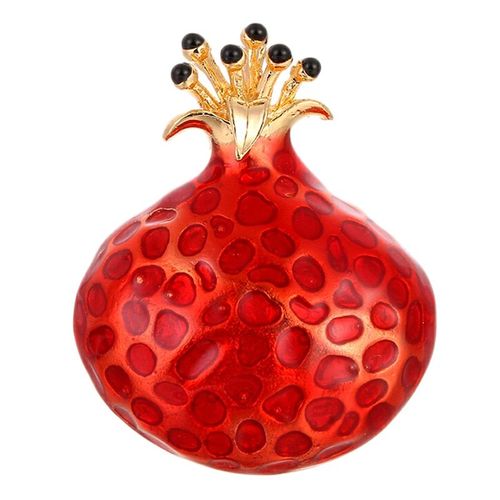 Broche En Forme De Fruit En Émail, Grenade Rouge, Accessoires Cadeaux Mignons, Costume, Épingle À Revers, Vêtements Pour Hommes Et Femmes, Badges, Boucles D'écharpe