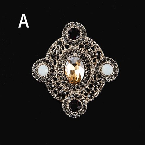 Broche En Cristal Pour Femmes Et Filles, Vintage, Élégant, Mode Coréenne, Fleur, Perle, Badge Pour Vêtements, Décoration, Bijoux, Cadeaux