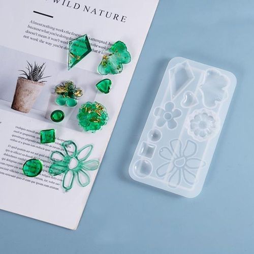 Moule De Boucles D'oreilles En Résine Époxy, Cristal, Pendentif, Moulage En Silicone, Artisanat De Bricolage, Outils De Fabrication De Bijoux Décoratifs Faits À La Main