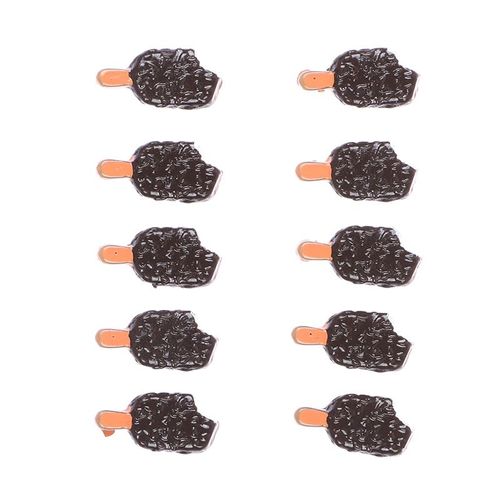 Breloques Crème Glacée En Résine, 10 Pièces, Mini Pendentif Alimentaire Simulé Pour Femme, Fabrication De Bijoux Bricolage, Décoration De Boucles D'oreilles