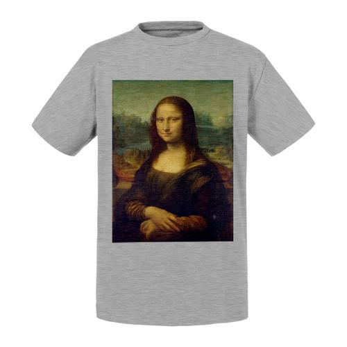 T-Shirt Enfant Mona Lisa La Joconde De Vinci Peinture Historique