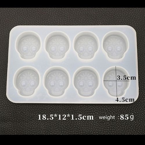 Moule En Silicone Pour Tête De Crâne, Bricolage, Pendentif En Résine, Moulage De Fondant, Bijoux, Outils De Cuisson