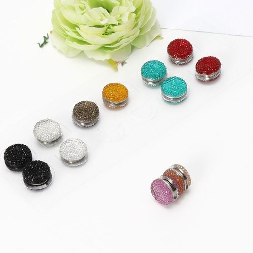 Broches Magnétiques Multi Usages En Strass, 12 Paires, Broches Rondes Pour Foulard, Hijab