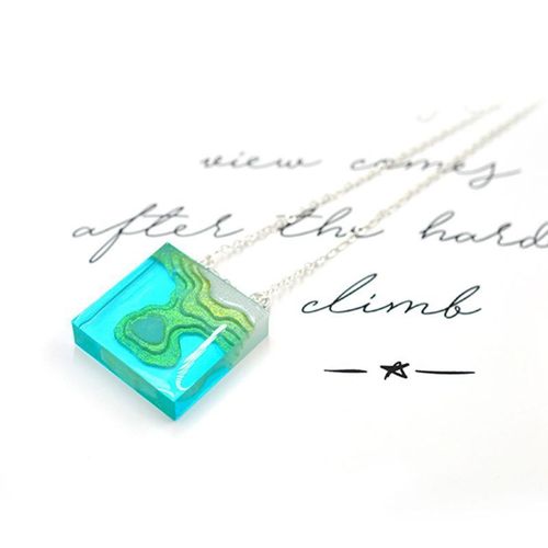 Océan Résine Époxy Coulée Pendentif En Forme D'île, Moule Résine Bijoux Outils De Fabrication H37c