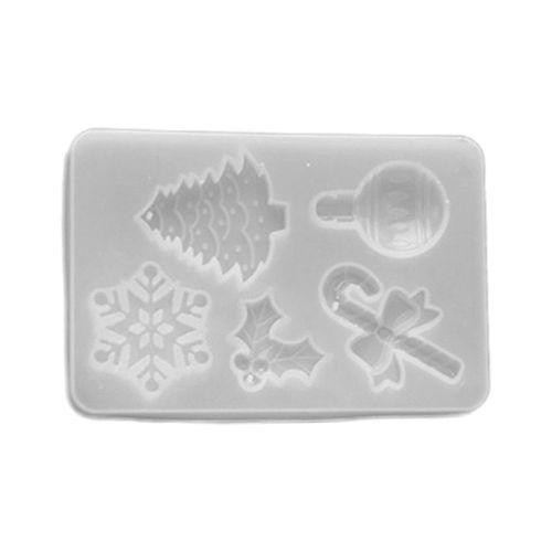 Moule En Résine Cristal Époxy, Boule De Flocon De Neige Canne À Chaussettes, Étiquettes De Moulage En Silicone, Bricolage Artisanat Bijoux Pendentif Outils De Fabrication