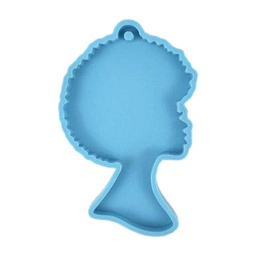 Tête De Femme Super Brillante, Moule En Résine Époxy, Porte Clés, Moulage, Moule En Silicone, Bricolage Artisanat Pendentif, Outil De Fabrication