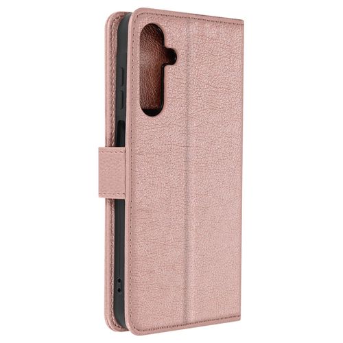 Étui Pour Samsung Galaxy A25 Portefeuille Et Support Vidéo Rose Champagne