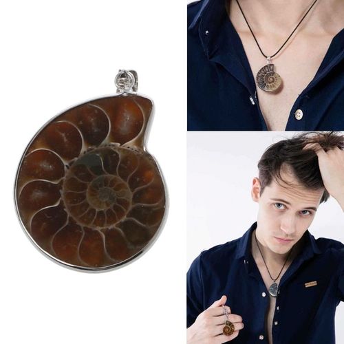 Pierre Naturelle Pendentif Escargot En Forme De Coquillage, Perles En Vrac Pour Bricolage