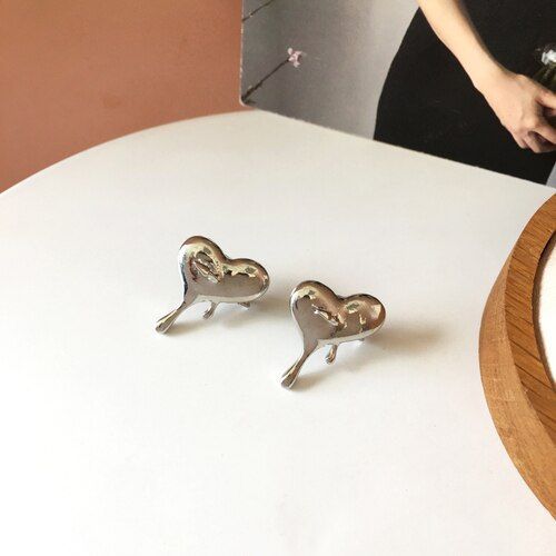 Boucles D'oreilles En Métal Plaqué Argent S925, Jolies Aiguilles, Accessoires Fins, Bijoux Pour Femmes