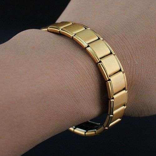 Bracelet Élastique En Acier Titane Germanium Pour Couple, Bracelet Extensible Pour Hommes Et Femmes, Énergie De Santé Ge Power, Bijoux En Or