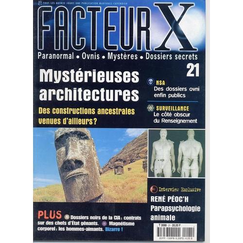 Facteur X N° 21, Mystérieuses Architectures