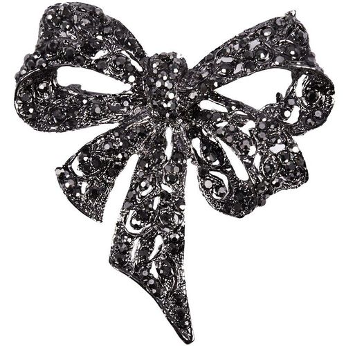 Broches À N¿Ud Papillon En Strass Pour Femmes, Vintage, Noir, À La Mode, Bijoux, Accessoires De Manteau, Style Élégant