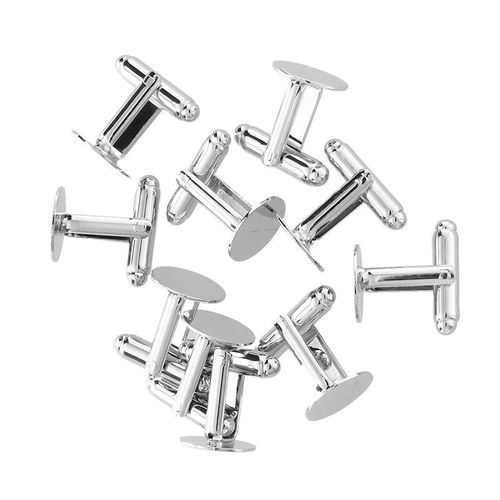 10 Boutons De Manchette Pour Hommes, Vierge, 13mm