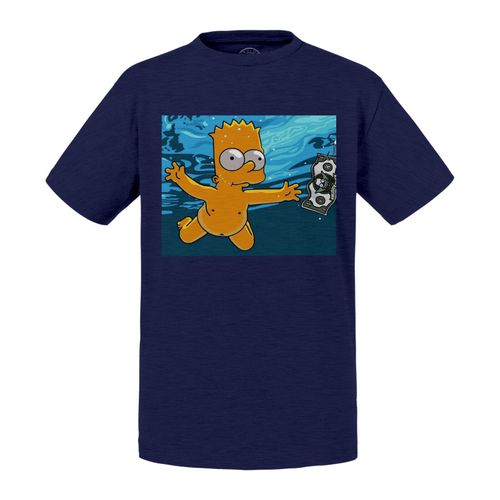 T-Shirt Enfant Bart Nevermind Piscine Rock Album Cover
