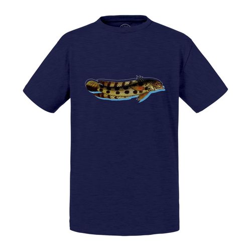 T-Shirt Enfant Poisson Amusé Collage Biologie Illustration Ancienne