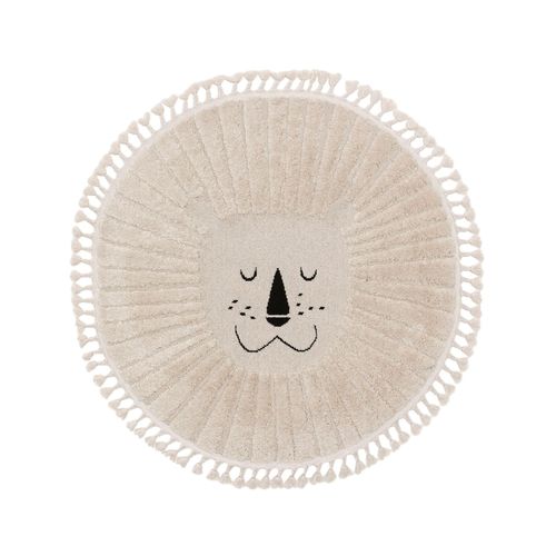 Lytte Tapis Enfant Momo Crème Diamètre 120 Cm Rond