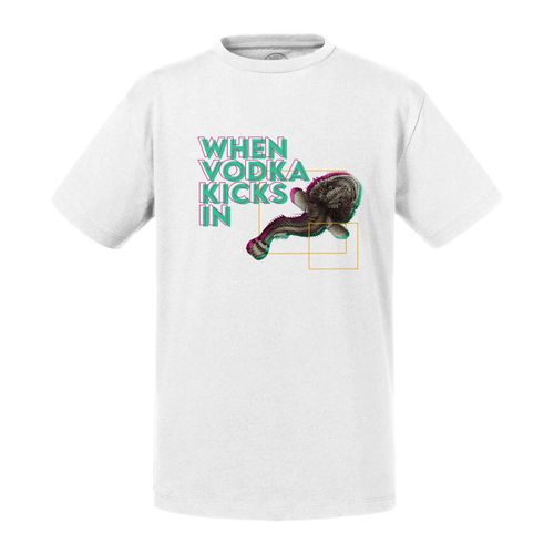 T-Shirt Enfant When Vodka Kicks In Biologie Humour Illustration Ancienne