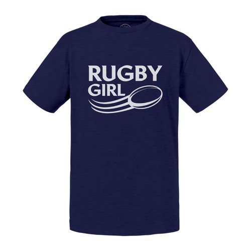 T-Shirt Enfant Rugby Girl Sport Equipe Stade Ballon Xv